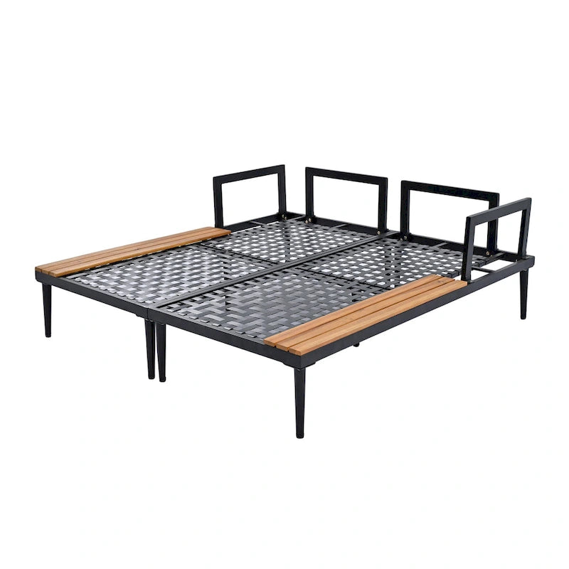 Daybed Moderno da Esterno in Metallo per Patio
