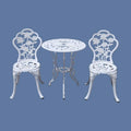 Outdoor Furniture Bistro Set with Rose Pattern Table Chairs