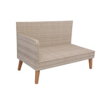 Set di divani da esterno in vimini e rattan da 3 pezzi per patio