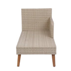 Set di divani da esterno in vimini e rattan da 3 pezzi per patio