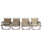 Sedia pieghevole e portatile con braccioli per bambini, set da 4