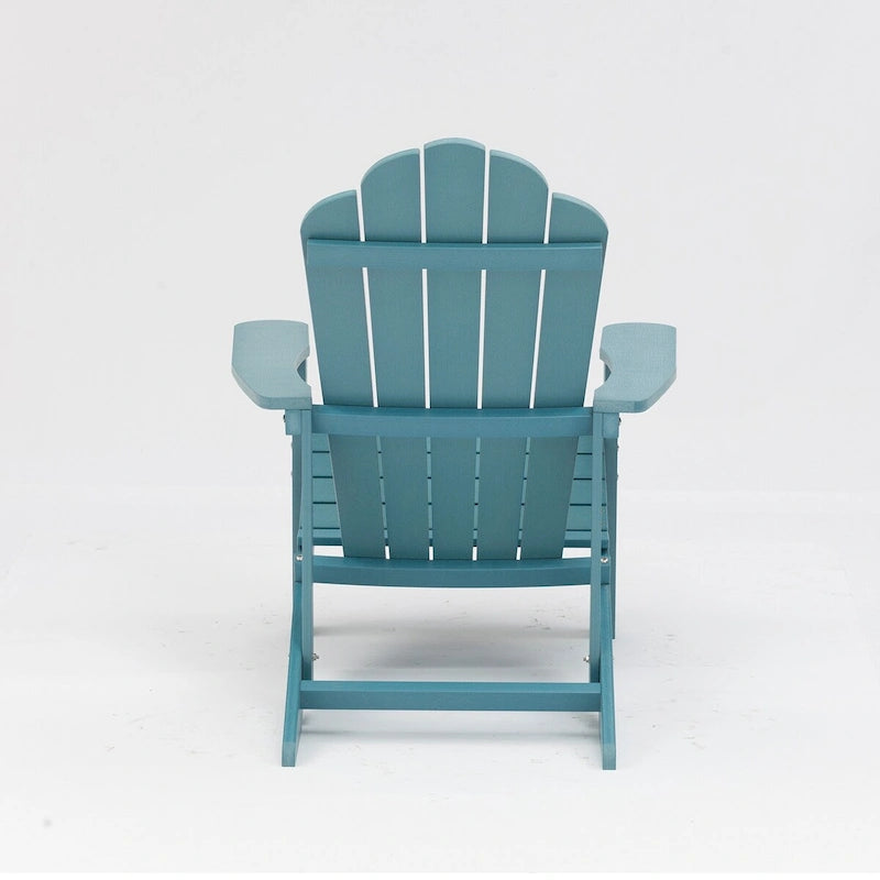 Sedia Adirondack in plastica per esterni resistente alle intemperie blu - 9' x 12'