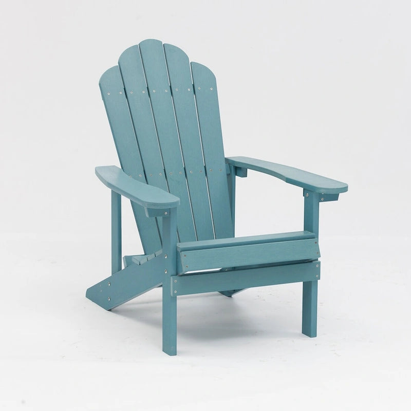 Sedia Adirondack in plastica per esterni resistente alle intemperie blu - 9' x 12'