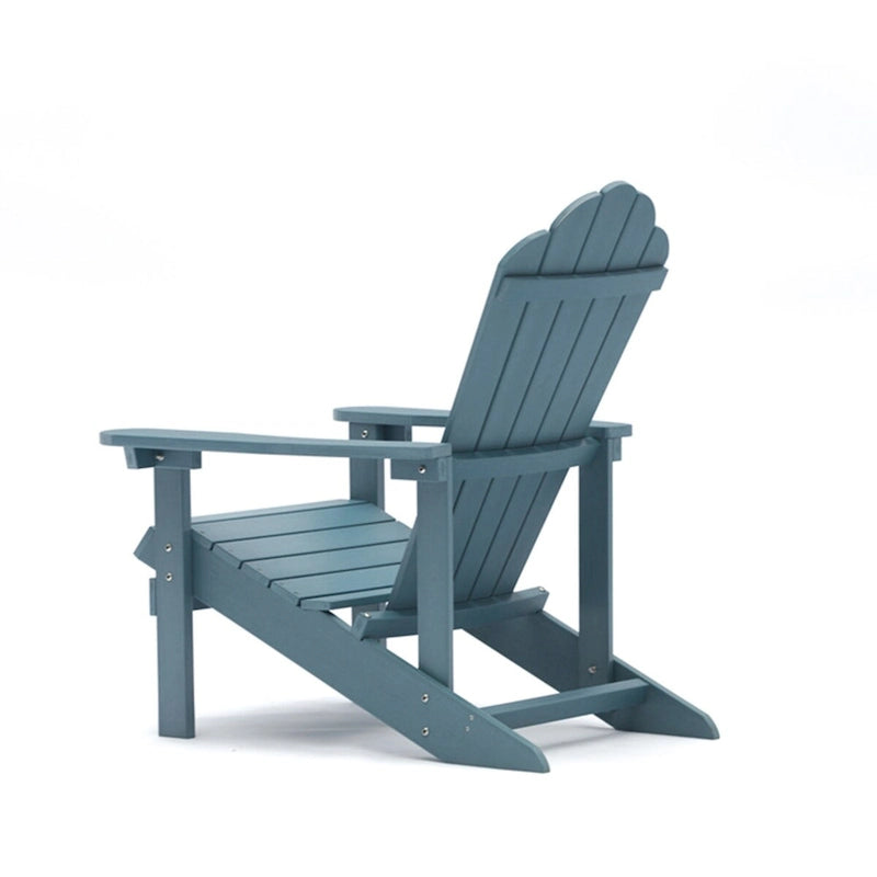 Sedia Adirondack in plastica per esterni resistente alle intemperie blu - 9' x 12'