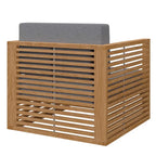 Poltrona da esterni Carlsbad in legno di teak