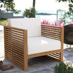 Poltrona da esterni Carlsbad in legno di teak