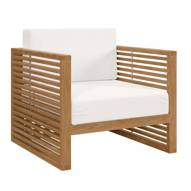 Poltrona da esterni Carlsbad in legno di teak