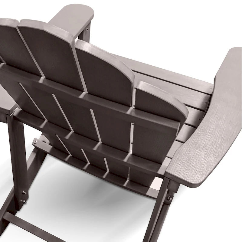 Sedia Adirondack Pieghevole da Esterno Grigia - 9' x 12'