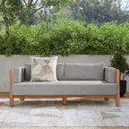 Classic Home Aston Teak Wood Outdoor Sofa