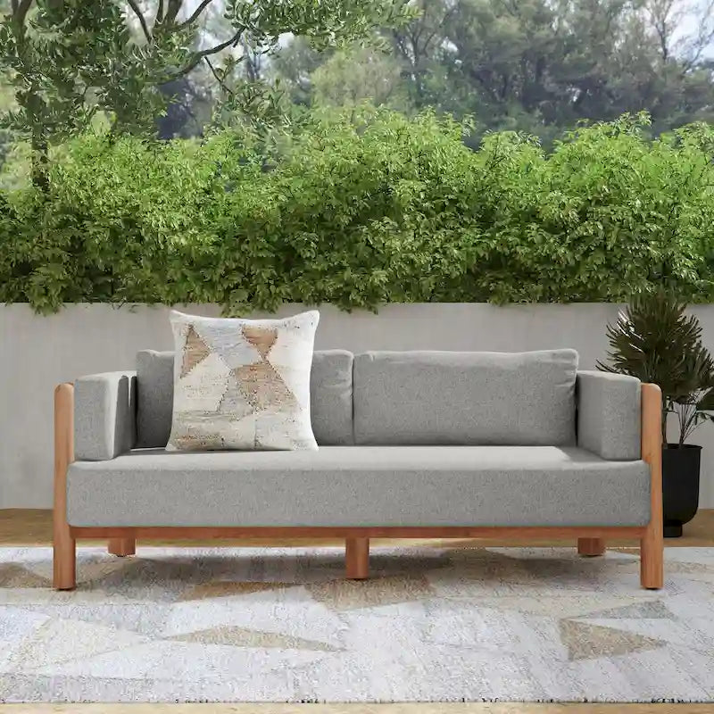 Classic Home Aston Teak Wood Outdoor Sofa