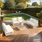 Set di divani componibili da esterno, set mobili da giardino, 7 pezzi