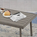Set da Salotto da Esterno in Alluminio da 6 Pezzi, Divano da Esterno a 2 Posti con Tavolino da Caffè e Cuscini