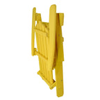36 Sedia Adirondack Pieghevole Classica in Legno Gialla