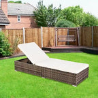 Letto da piscina in rattan per esterni