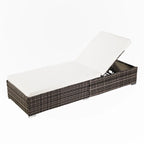 Letto da piscina in rattan per esterni