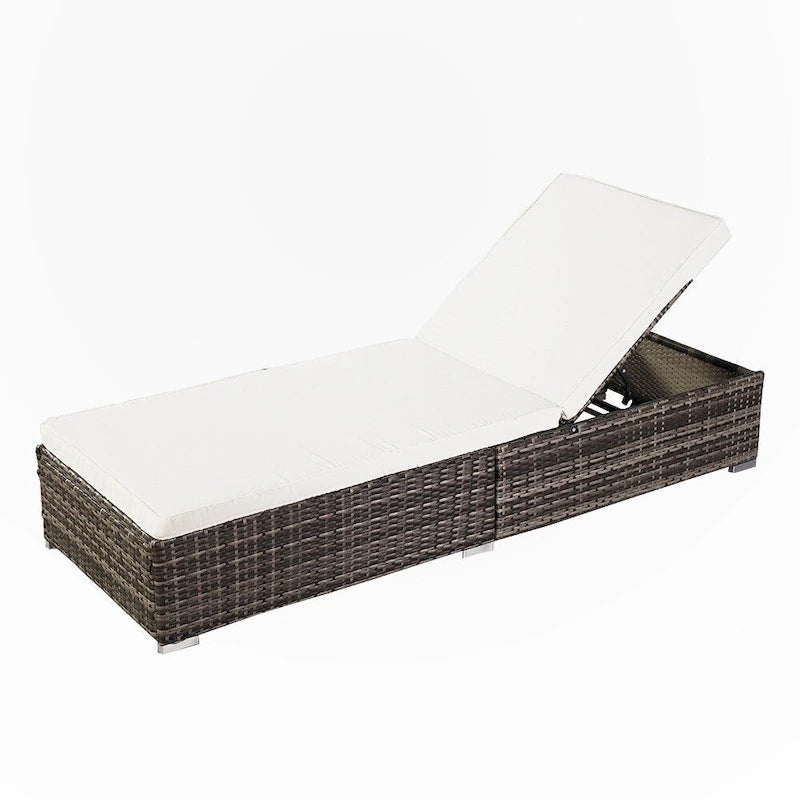 Letto da piscina in rattan per esterni