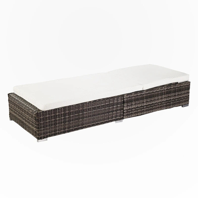 Letto da piscina in rattan per esterni