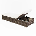 Letto da piscina in rattan per esterni