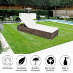 Letto da piscina in rattan per esterni