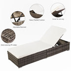 Letto da piscina in rattan per esterni