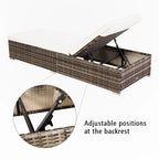 Letto da piscina in rattan per esterni