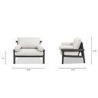 Set da conversazione da esterno Zara 4 pezzi