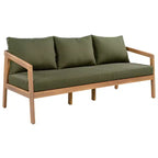 Christopher Knight Home Sunny Modern Set da 5 Pezzi con Sedute in Acacia, Tavolo Rettangolare a Doghe e 7 Posti a Sedere