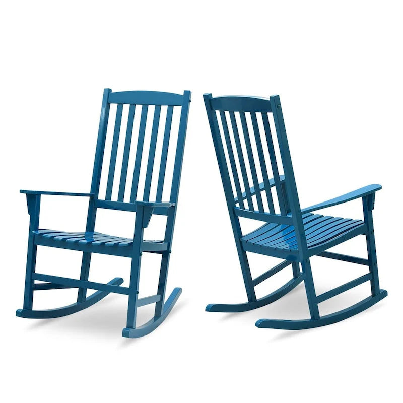 Sedia a dondolo da esterno in legno Cambridge Casual Monroe, 2 pezzi
