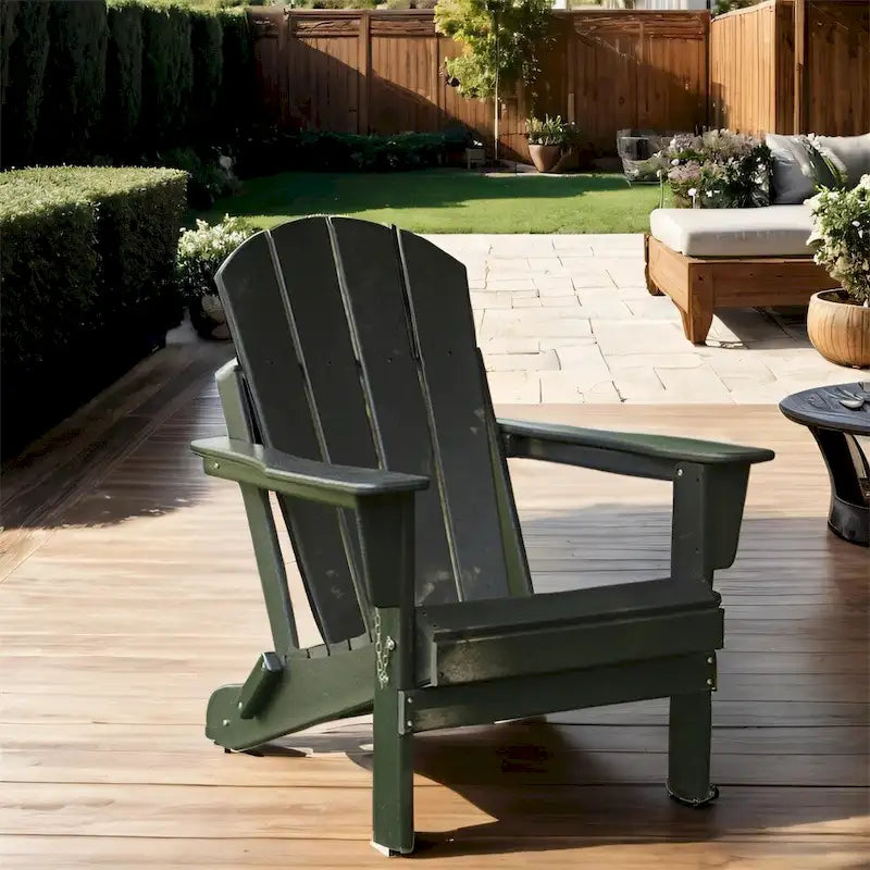 Folding Ergonomic Adirondack Chair with Legs