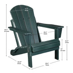 Sedia Adirondack Ergonomica Pieghevole con Gambe
