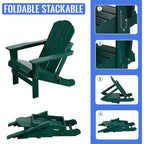 Sedia Adirondack Ergonomica Pieghevole con Gambe