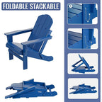 Sedia Adirondack Ergonomica Pieghevole con Gambe