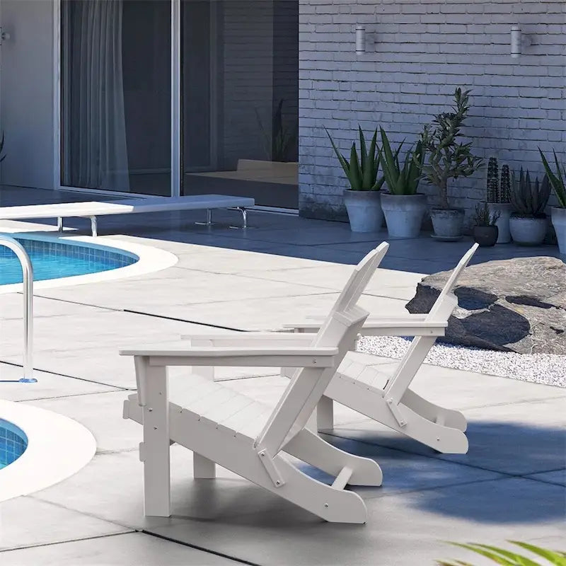 Sedia Adirondack Ergonomica Pieghevole con Gambe