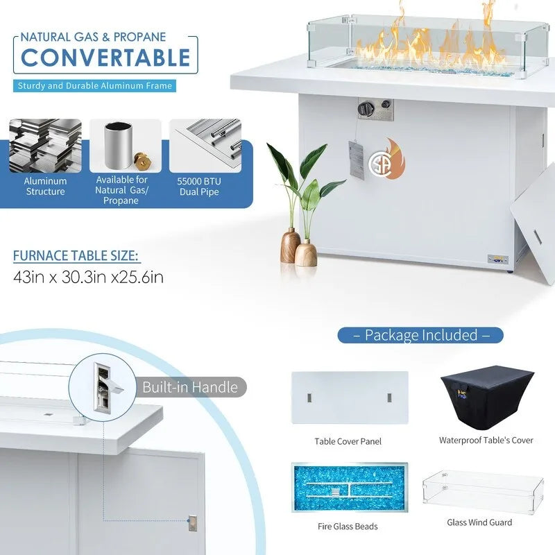 Set da salotto componibile da esterno a 11 pezzi di grandi dimensioni in alluminio con sedute profonde e chaise longue FINCATI