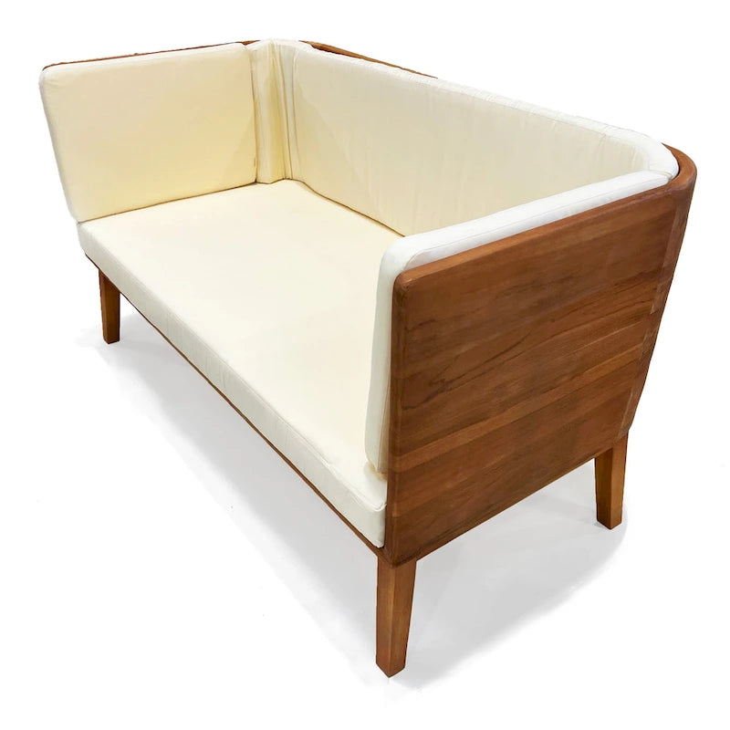 Set da Salotto Profondo LuXeo Olivia in Teak - 4 Posti