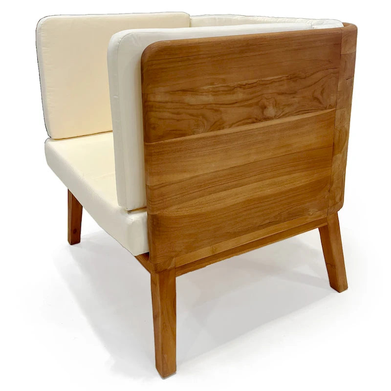 Set da Salotto Profondo LuXeo Olivia in Teak - 4 Posti
