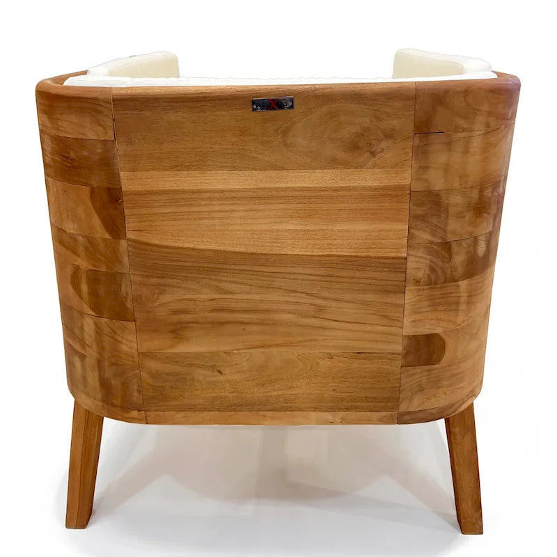 Set da Salotto Profondo LuXeo Olivia in Teak - 4 Posti