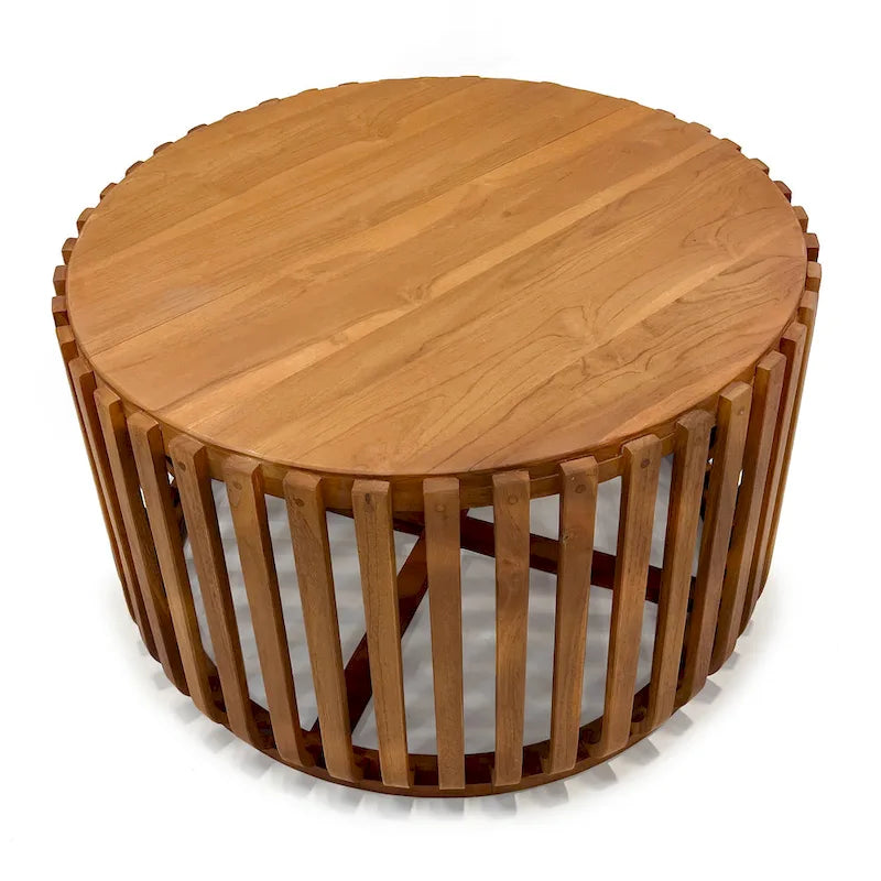 Set da Salotto Profondo LuXeo Olivia in Teak - 4 Posti