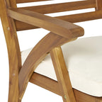 Set di 2 sedie da pranzo in legno per esterni - come da immagine