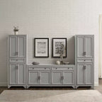 Set di dispensa e credenza Tara 3 pezzi, effetto invecchiato - Crosley