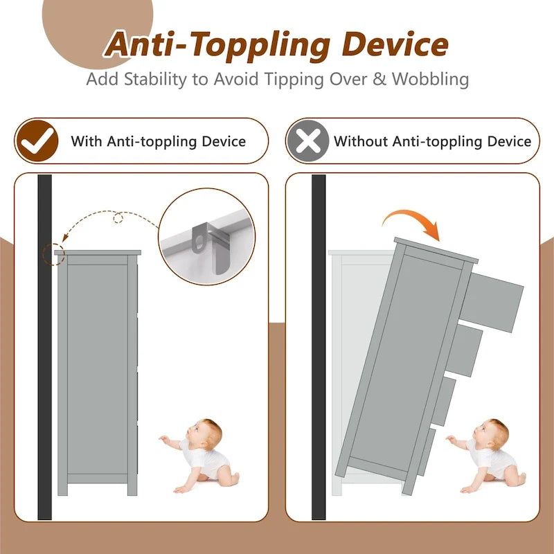 Mobiletto contenitore da bagno VEIKOUS con 4 cassetti