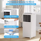 Condizionatore portatile da 8.000 BTU - 3 in 1 Raffreddamento, Deumidificatore e Ventilatore per 32 mq con Modalità Notte e 1 Anno di Garanzia