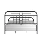 Letto matrimoniale in metallo nero