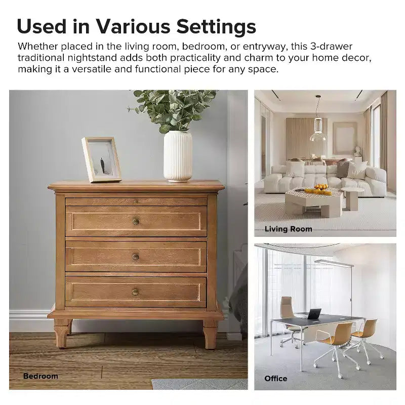 Giorgio 3 - Tavolino con cassetti e prese integrate Set di 2|HULALA HOME