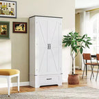 HOMCOM Dispensa da Cucina 183 cm con Ante a Scorrimento, Armadio da Cucina Salvaspazio con Ripiani Regolabili e Cassetto