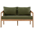 Christopher Knight Home Sunny Modern Set da 5 Pezzi con Sedute in Acacia, Tavolo Rettangolare a Doghe e 7 Posti a Sedere
