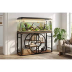 Mobile per Acquario in Metallo da 208-284 Litri, Supporto per Acquario Resistente con Armadietto, Mobile per Acquario a Più Livelli con Gambe Rinforzate, Adatto