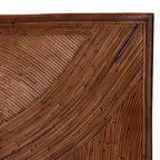 Testiera Indipendente in Rattan Elettra bali & pari King: Realizzata a Mano, Nessun Montaggio, Design Bohémien