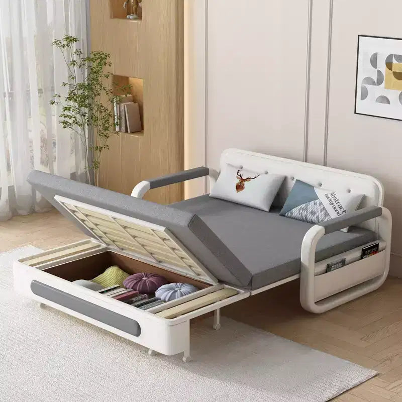 Divano letto Luck Live Modern da 158 cm, multifunzionale con contenitore