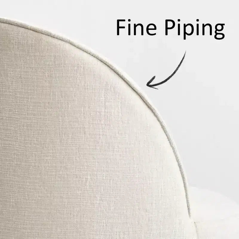 Set da tavolo da pranzo moderno per 6, tavolo da pranzo rotondo con piedistallo, sedie a barilotto girevoli con ruote, ciniglia testurizzata - Panipeachy